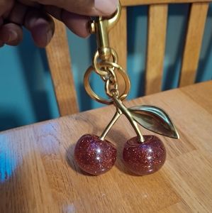 Cherry Keychain or Bag Charm